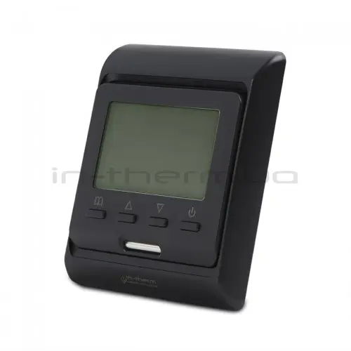 Программируемый терморегулятор для теплого пола In-Therm E 51 BLACK MATTE WiFi
