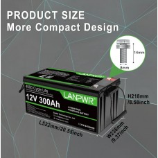Аккумулятор LANPWR LFP12-300 BT 12 V, 300 Аh, BMS 200 A